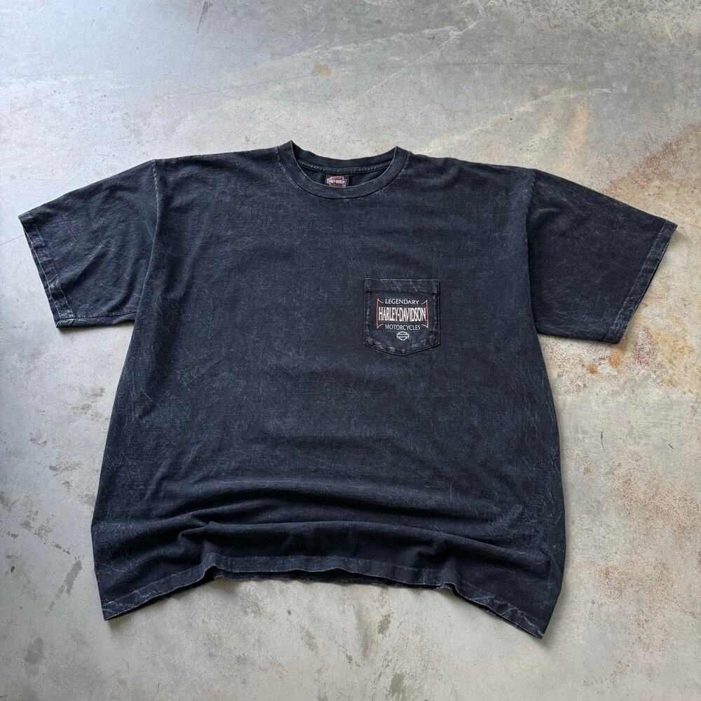 Vintage Y2K Harley Davidson Biker Motorcycle Retro Graphic T-shirt Size 2XL
